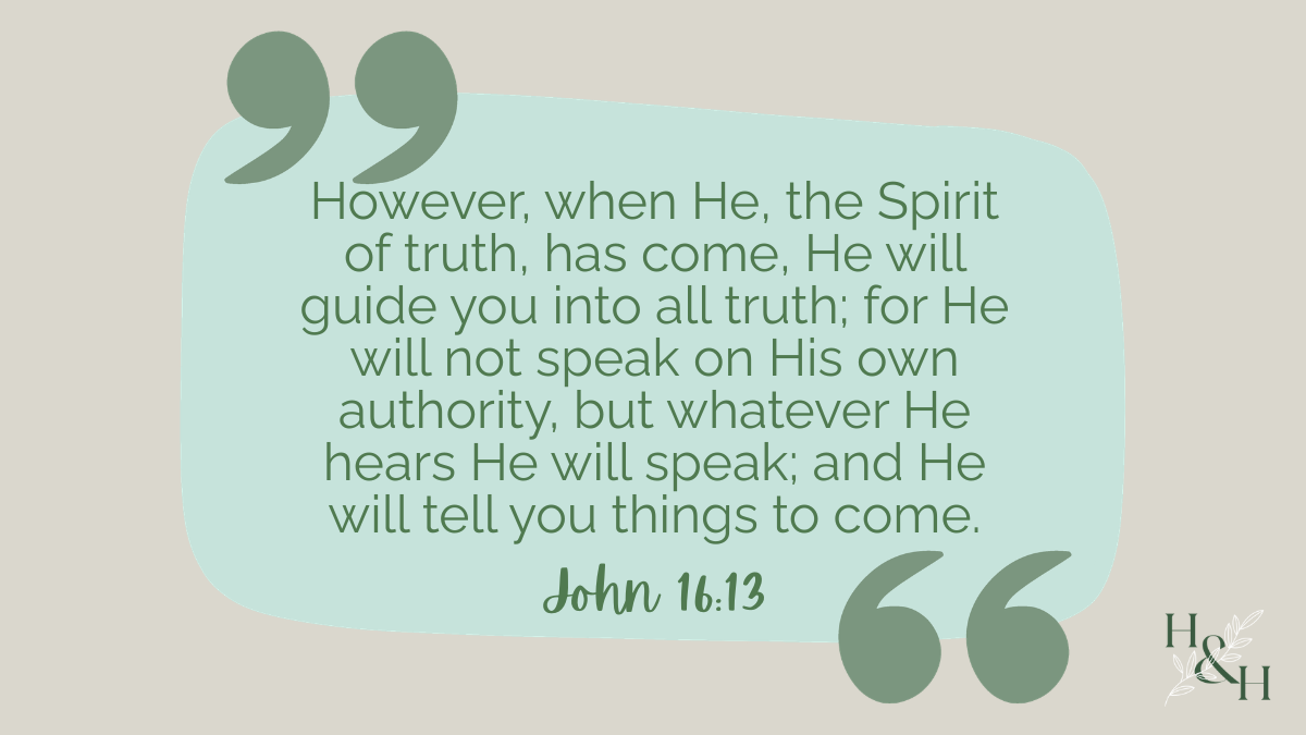 Questions Answered: How Do You Break Ungodly Soul Ties? - However, when He, the Spirit of truth, has come, He will guide you into all truth; for He will not speak on His own authority, but whatever He hears He will speak; and He will tell you things to come. John 16:13